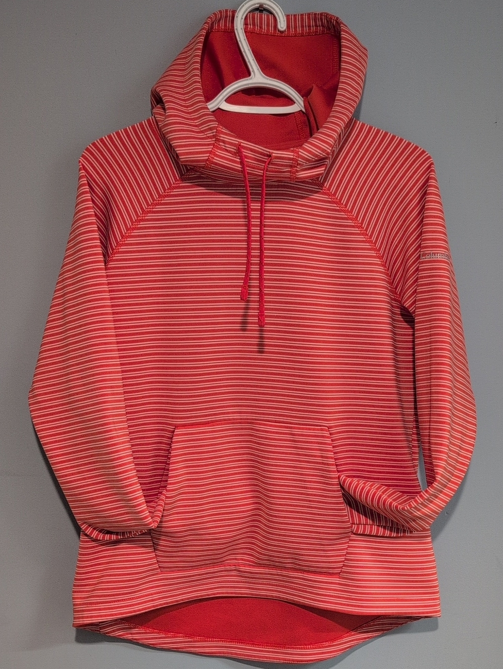 Columbia Women's Bryce Canyon Pullover Hoodie Shop Orange Striped Size M